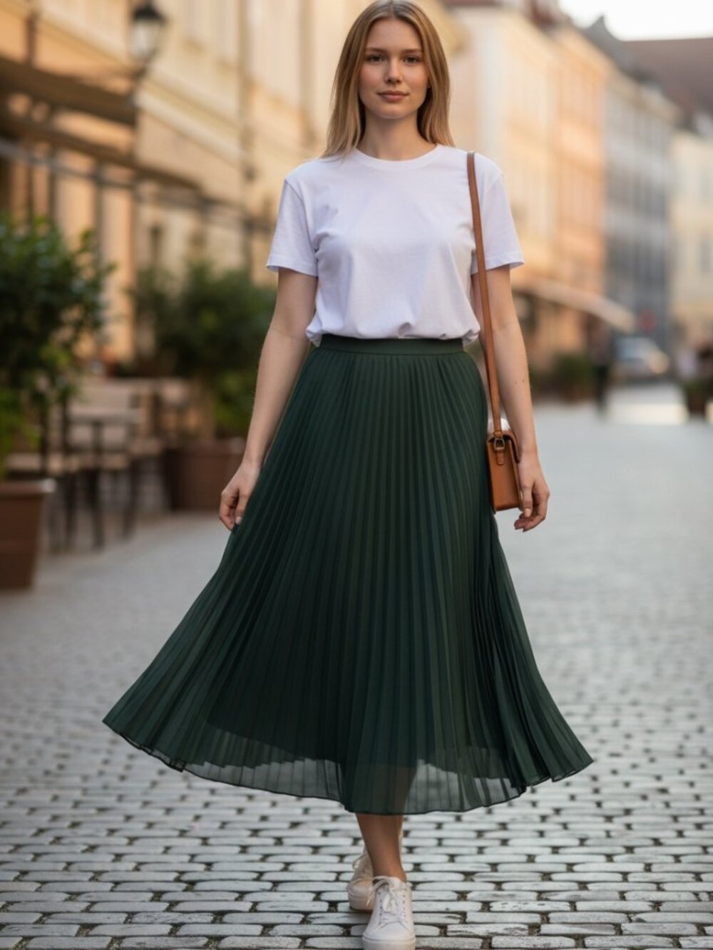 Pankaj & Nidhi Forest Green Pleated Skirt by Anthropologie (Size M)